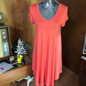 Reborn J Silky flared T-shirt dress